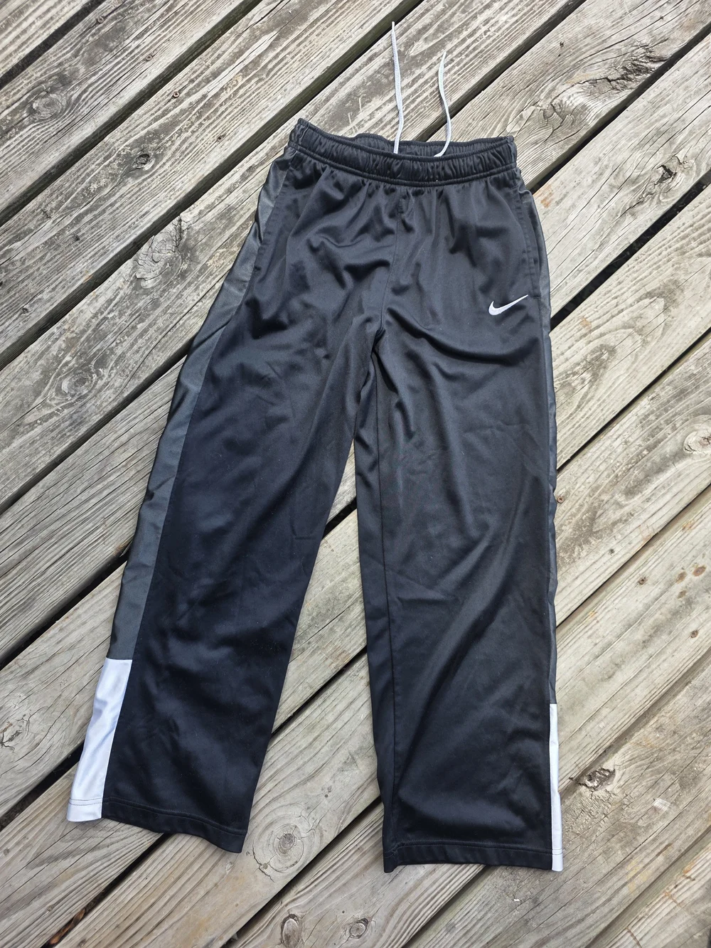 Nike Kids' Athletic Track Pants - Black & Gray